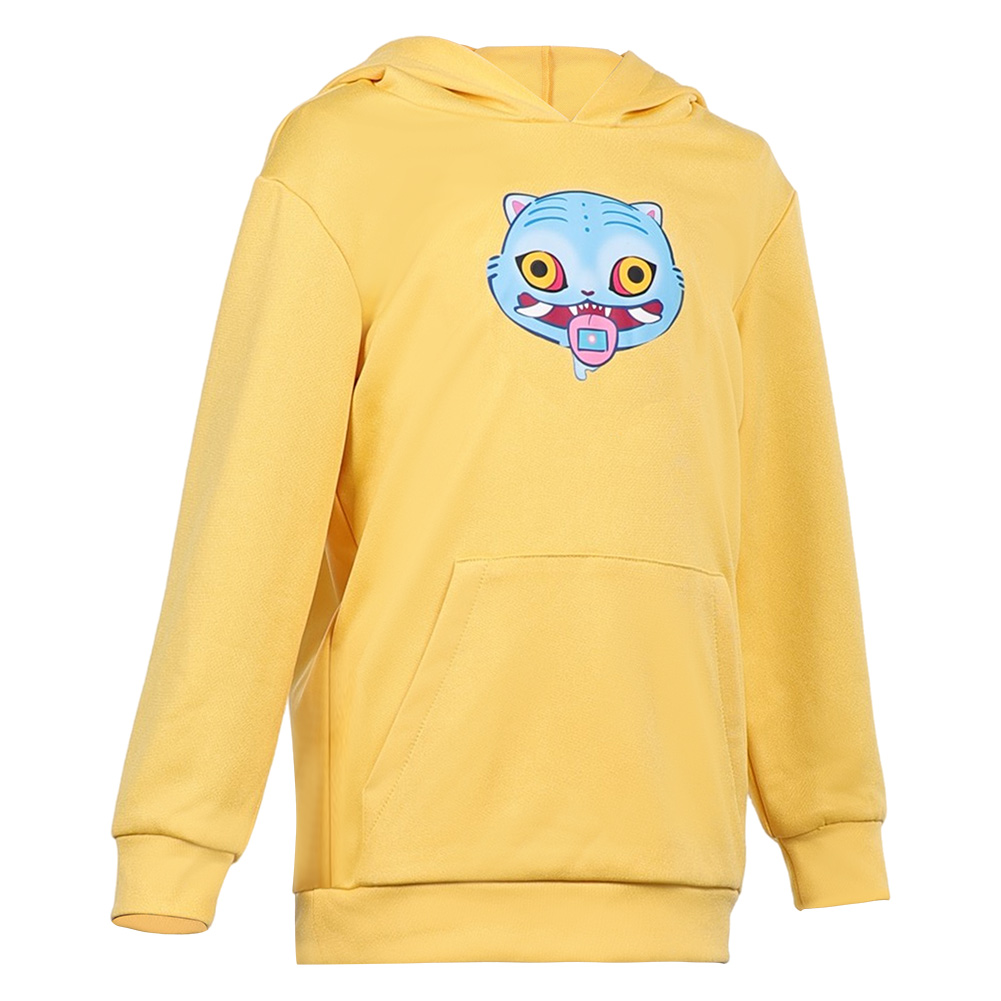 Kpop Demon Hunters Zoey Yellow Hoodie Sweater For Kids Halloween Carnival Party Cosplay Costume