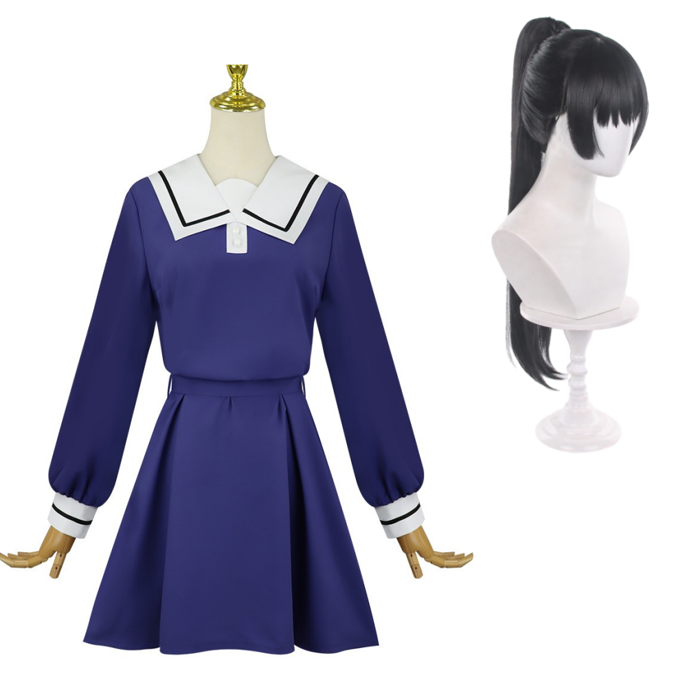 I Want to Love You Till Your Dying Day Sheena Mimi Ali Women Blue Uniform Halloween Cosplay Costume