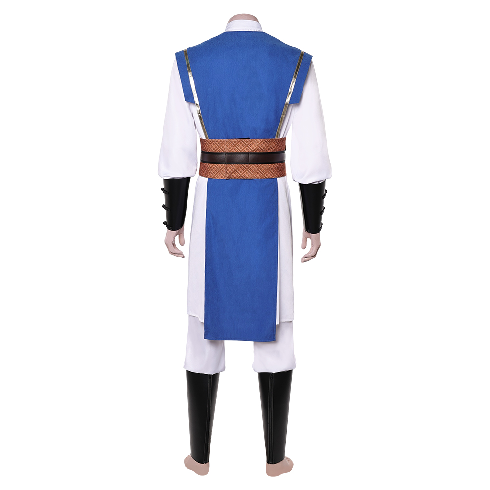 Mortal Kombat 2 Lord Raiden Men Blue Set Outfits Halloween Carnival Party Cosplay Costume