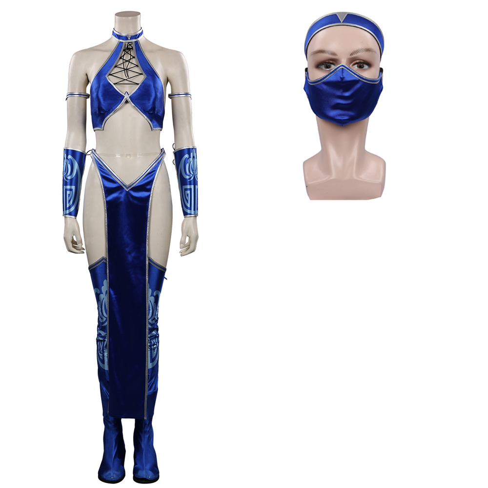 Mortal Kombat 9 Kitana Outfits Halloween Carnival Suit Cosplay Costume