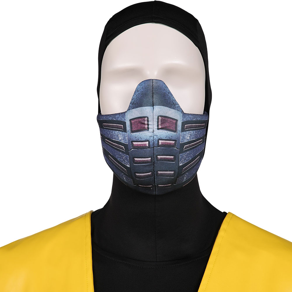 Mortal Kombat Scorpion Classic Yellow Ninja Outfits Halloween Carnival Party Cosplay Costume