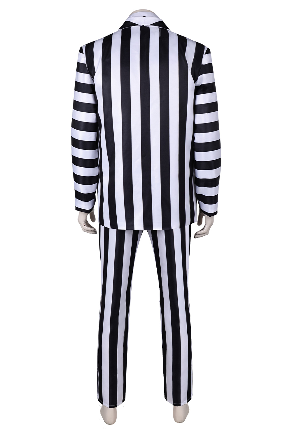 Movie 2024 Beetlejuice Beetlejuice Striped Suit Outfits Halloween Carnival Cosplay Costume