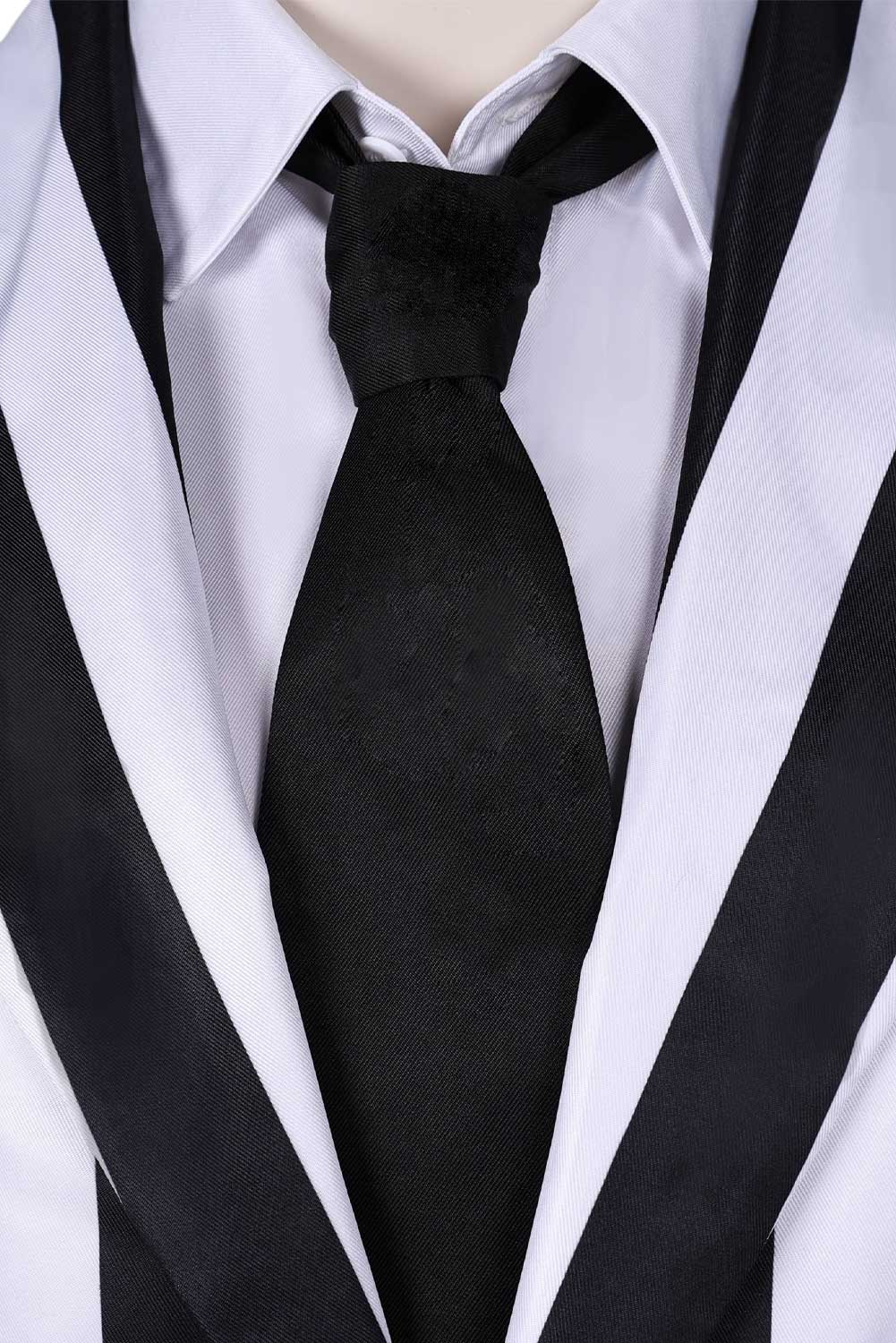 Movie 2024 Beetlejuice Beetlejuice Striped Suit Outfits Halloween Carnival Cosplay Costume