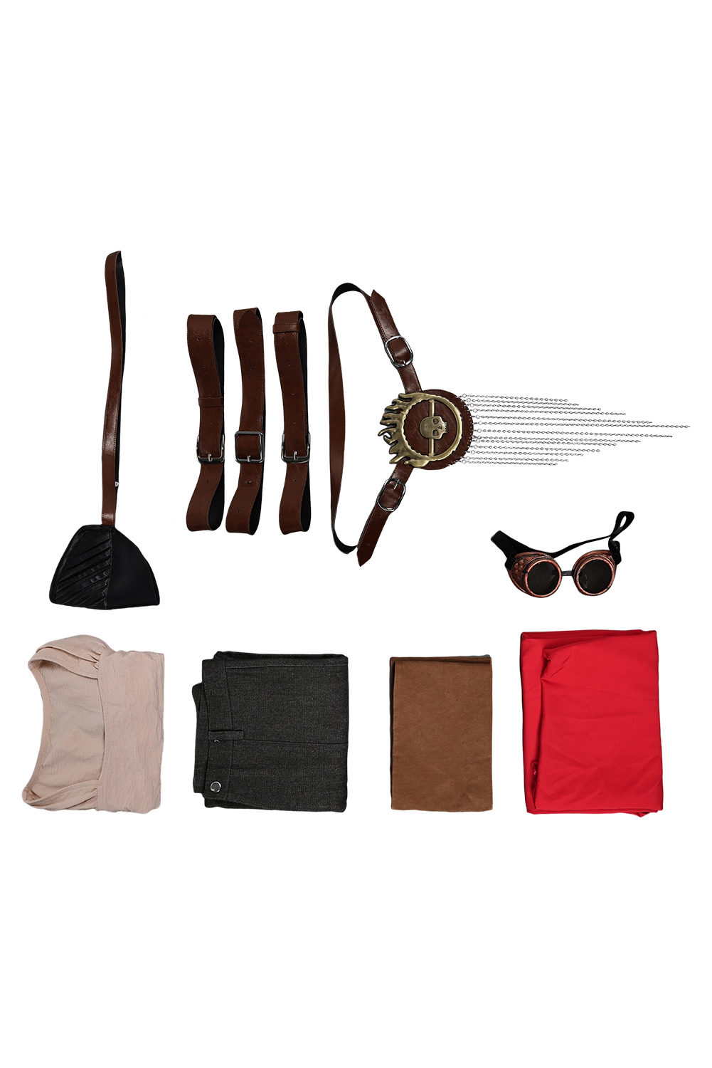 Movie 2024 Furiosa: A Mad Max Saga Furiosa Full Set With Red Cloak Outfits Halloween Carnival Suit Cosplay Costume