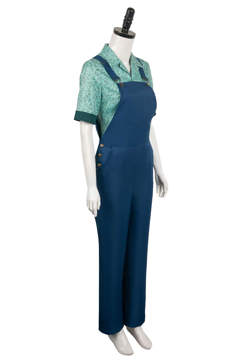 Movie 2024 Ghostbusters: Frozen Empire Phoebe Printed Overalls Outfits Halloween Carnival Suit Cosplay Costume