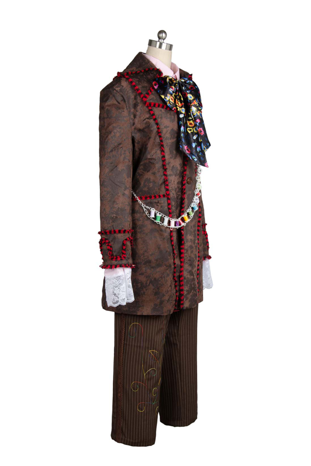 Movie Alice In Wonderland Johnny Depp Mad Hatter Outfits Halloween Carnival Suit Cosplay Costume