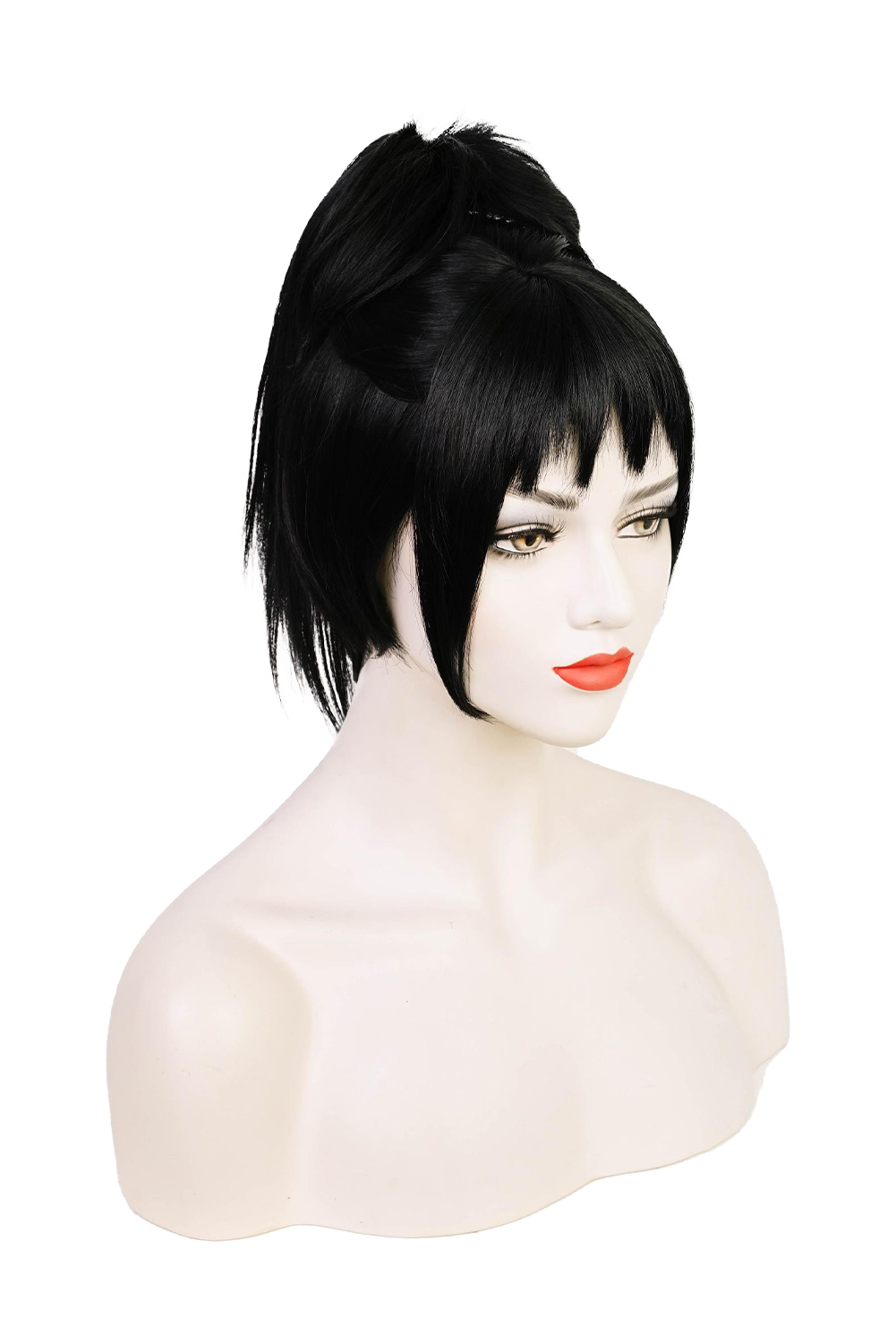 Movie Beetlejuice 2 (2024) Lydia Deetz Cosplay Wig Heat Resistant Synthetic Hair Halloween Costume Accessories