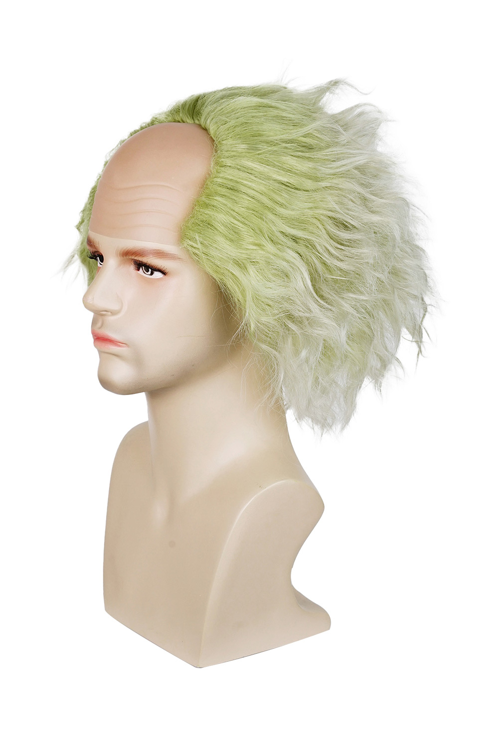 Movie Beetlejuice 2 Cosplay Green Wig Heat Resistant Synthetic Hair Halloween Costume Accessories