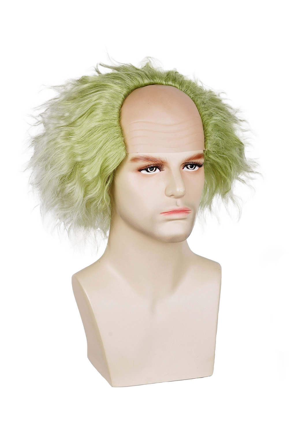 Movie Beetlejuice 2 Cosplay Green Wig Heat Resistant Synthetic Hair Halloween Costume Accessories