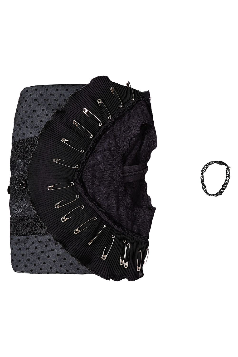 Movie Beetlejuice 2 Lydia Deetz Black Mesh Lace Dress Outfits Halloween Carnival Suit Cosplay Costume