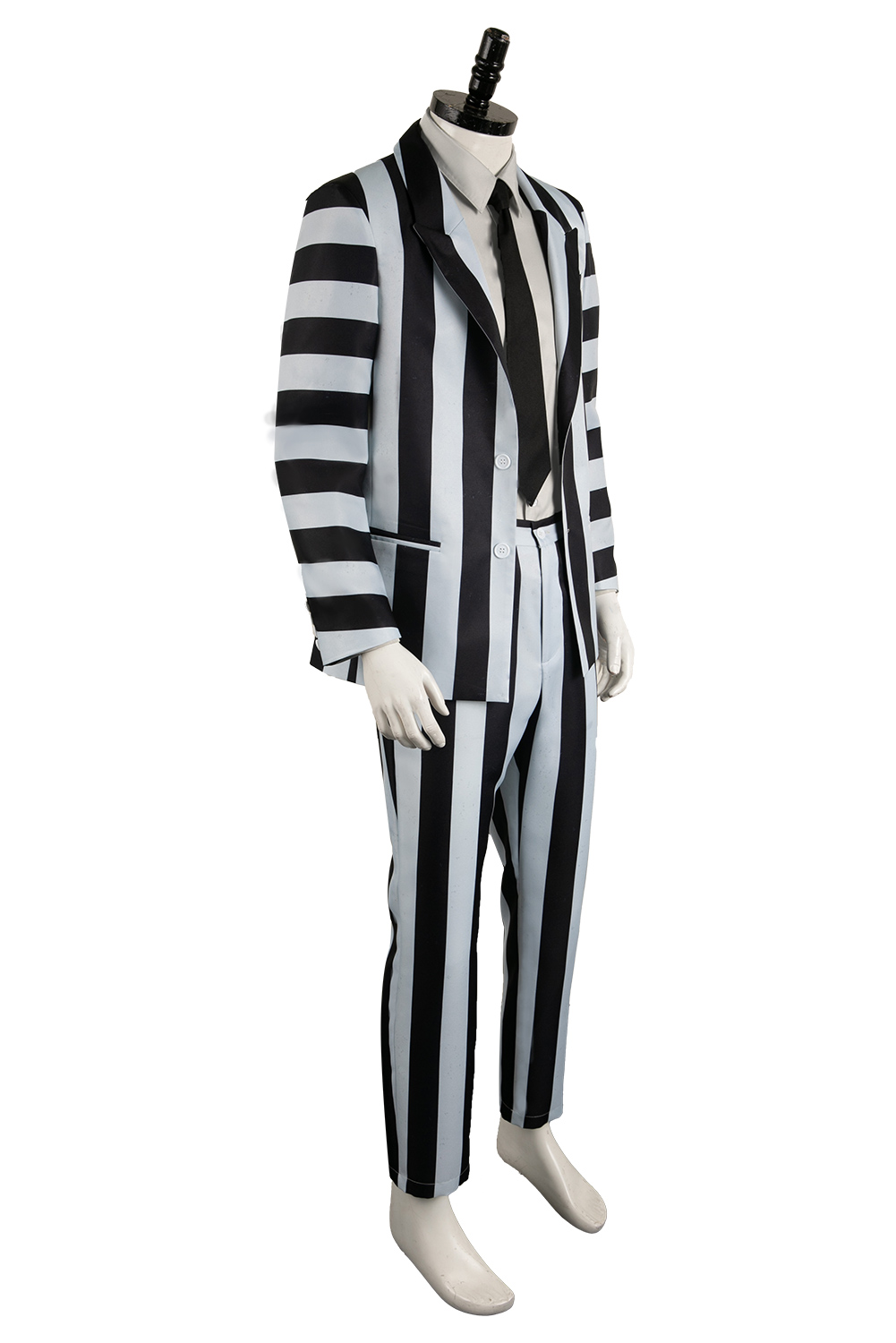 Movie Beetlejuice 2024 ArchMage Beetlejuice Striped Set Outfits Halloween Carnival Suit Cosplay Costume