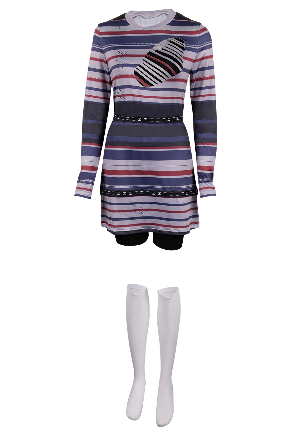 Movie Beetlejuice 2024 Astrid Deetz Purple Dress Set Outfits Halloween Carnival Suit Cosplay Costume