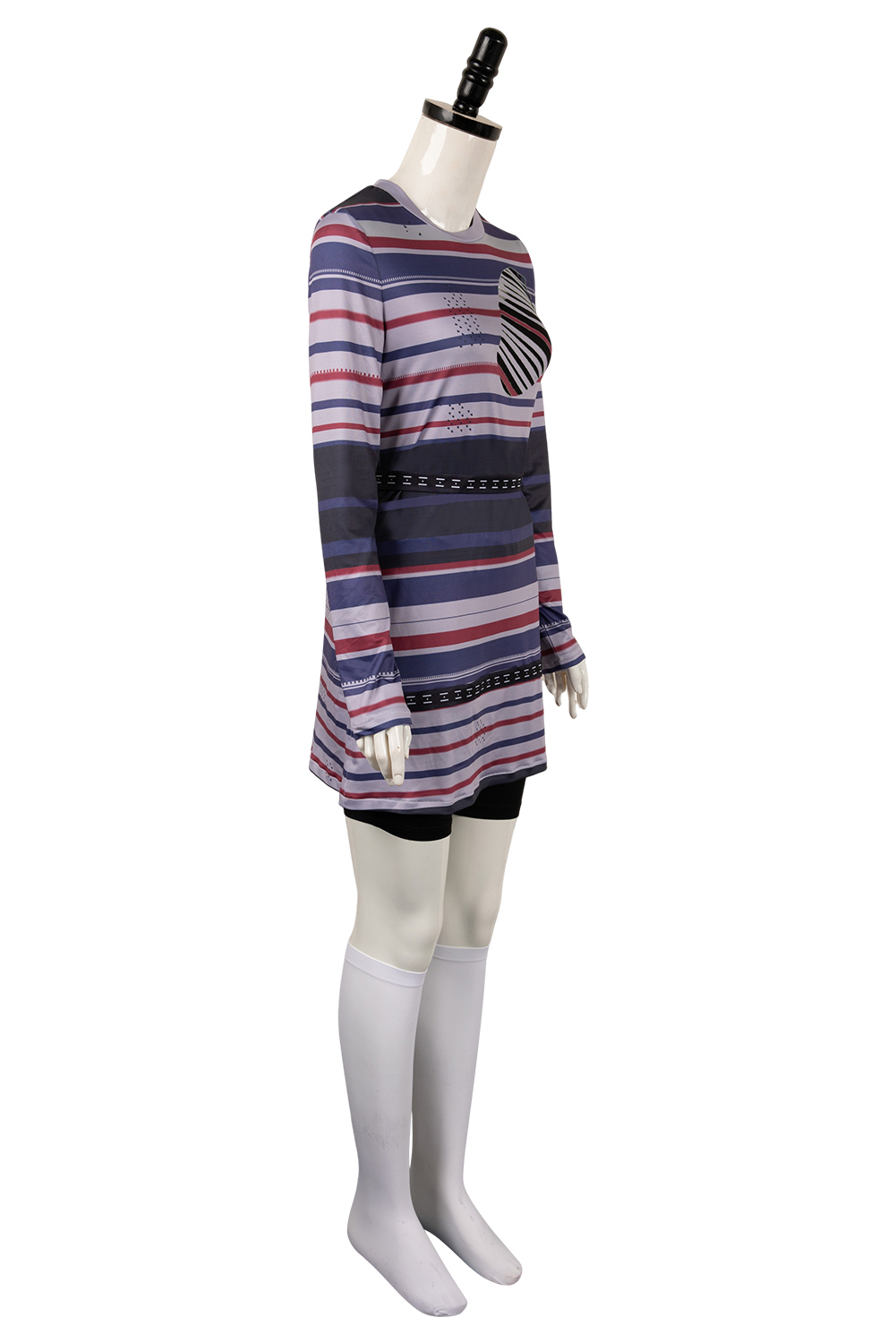 Movie Beetlejuice 2024 Astrid Deetz Purple Dress Set Outfits Halloween Carnival Suit Cosplay Costume