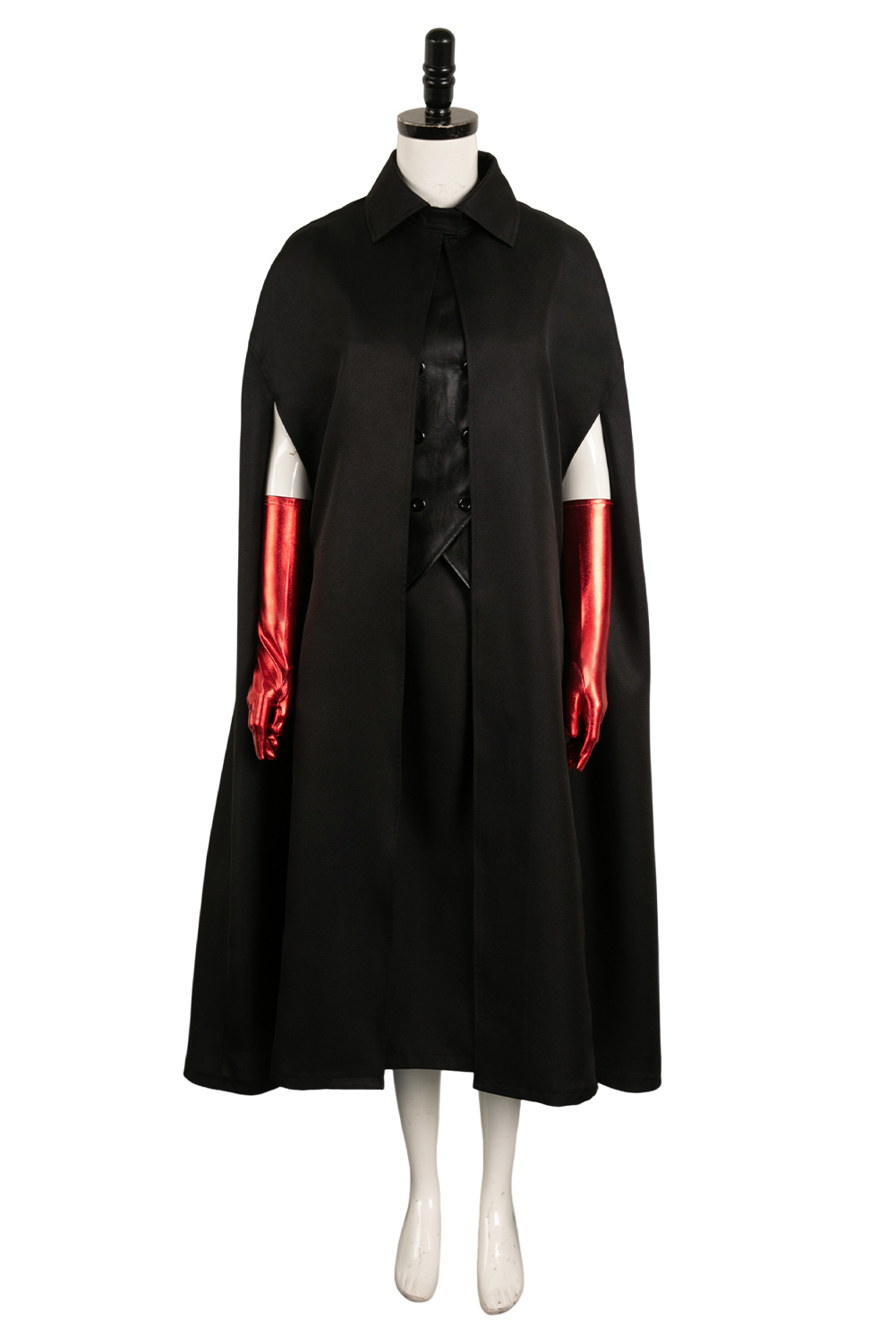 Movie Beetlejuice 2024 Delia Deetz Black Dress Outfits Halloween Carnival Suit Cosplay Costume