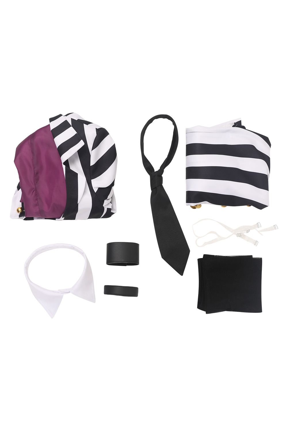 Movie Beetlejuice 2024 Lydia Deetz HORROR Series Striped Dress Outfits Halloween Carnival Suit Cosplay Costume