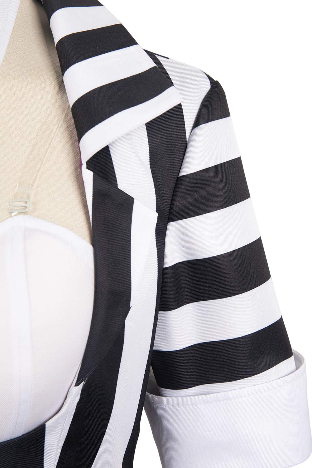 Movie Beetlejuice 2024 Lydia Deetz HORROR Series Striped Dress Outfits Halloween Carnival Suit Cosplay Costume