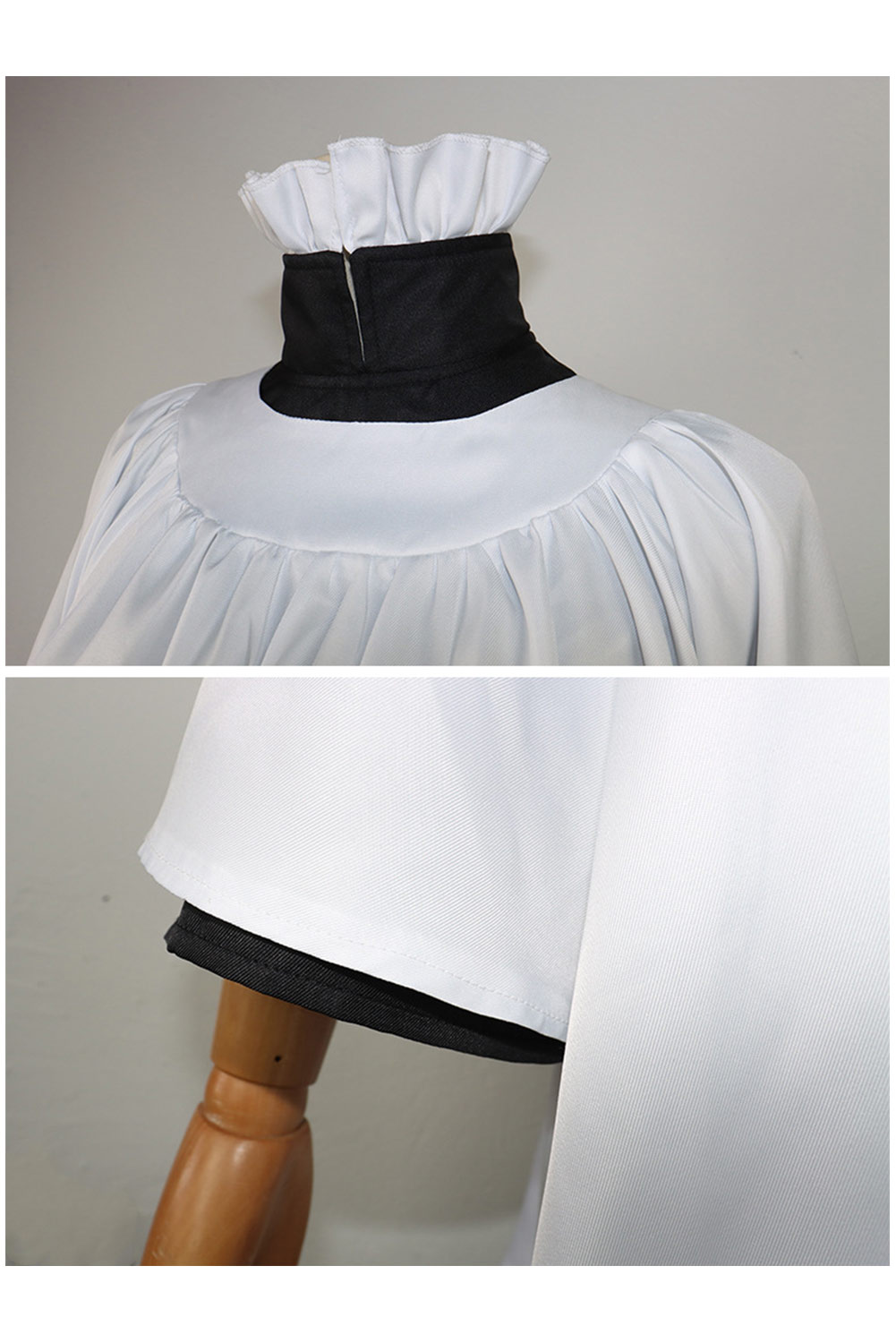 Movie Beetlejuice 2024 Preacher White Robe Priest Uniform Outfits Halloween Carnival Suit Cosplay Costume