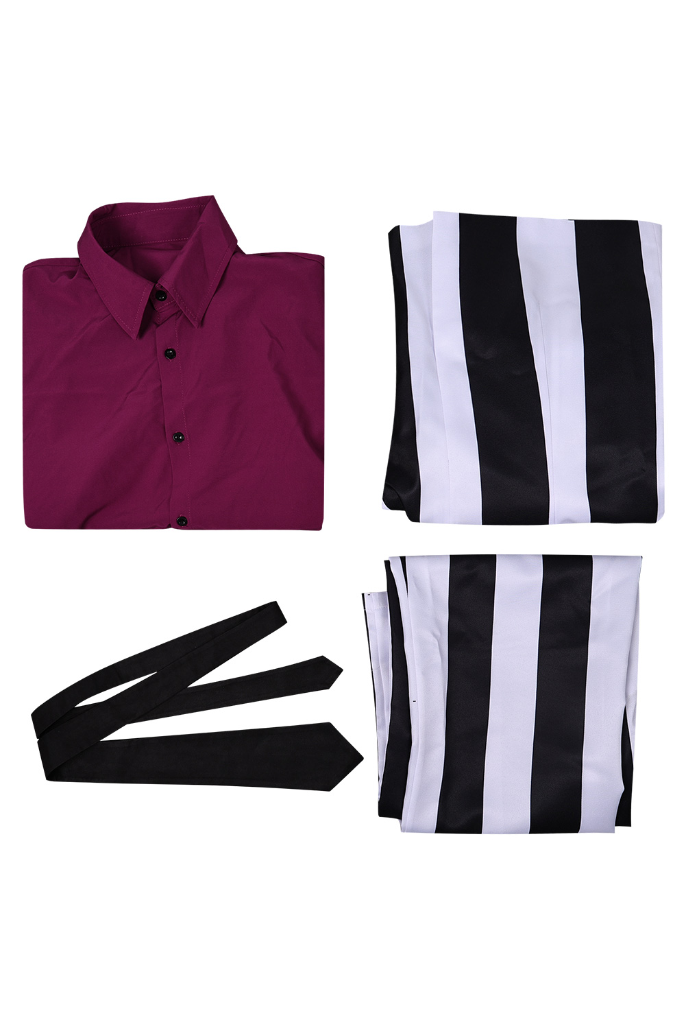 Movie Beetlejuice Beetlejuice 2024 Striped Suit Outfits Halloween Carnival Suit Cosplay Costume