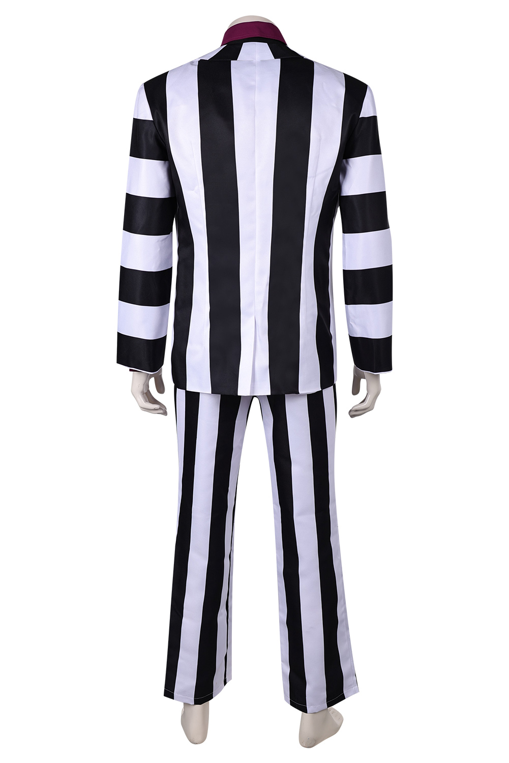 Movie Beetlejuice Beetlejuice 2024 Striped Suit Outfits Halloween Carnival Suit Cosplay Costume