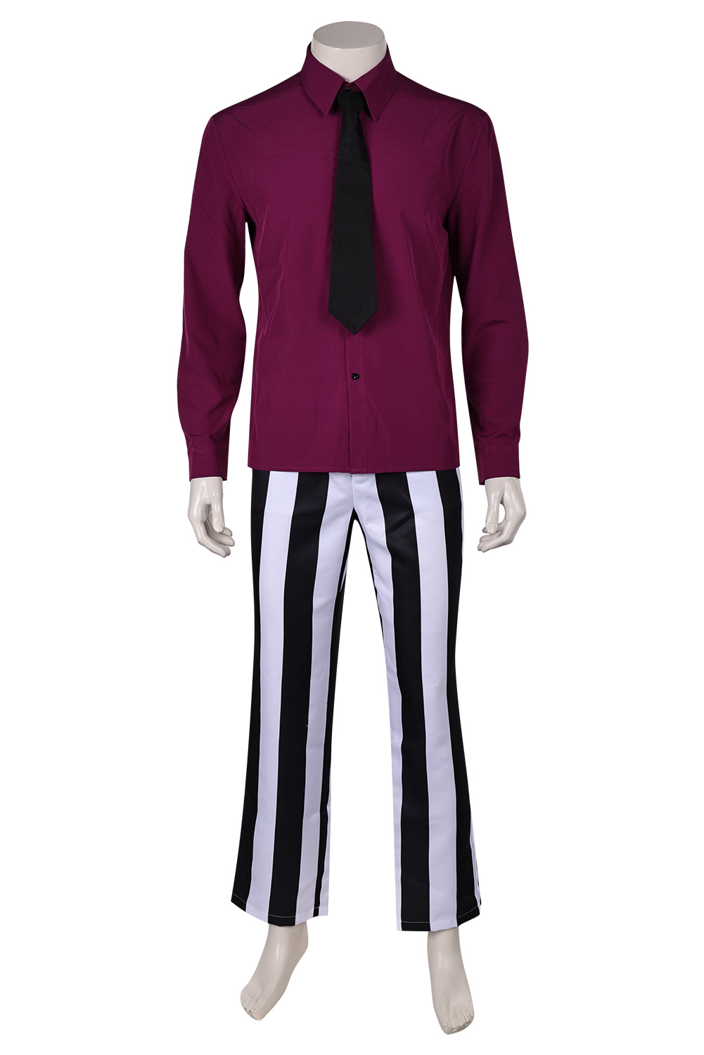Movie Beetlejuice Beetlejuice 2024 Striped Suit Outfits Halloween Carnival Suit Cosplay Costume