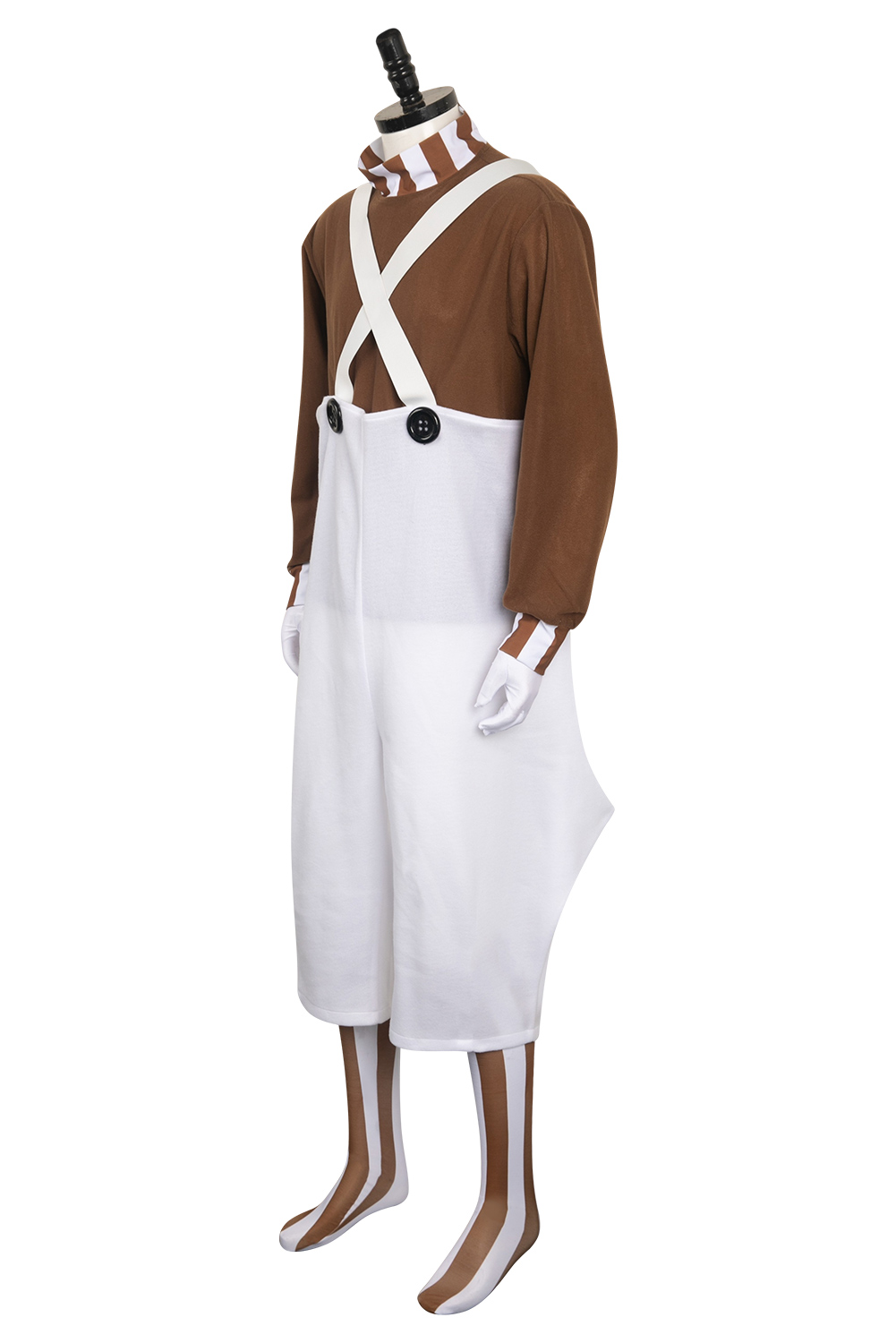 Movie Charlie and the Chocolate Factory Gnome Dwarf Worker Outfits Halloween Carnival Cosplay Costume
