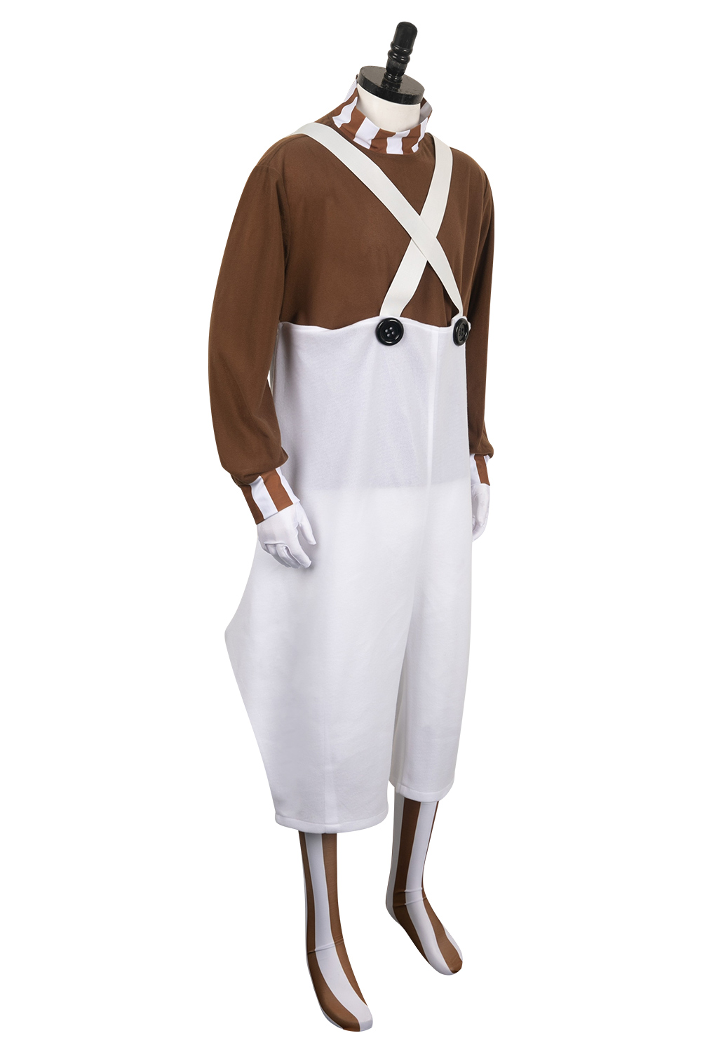Movie Charlie and the Chocolate Factory Gnome Dwarf Worker Outfits Halloween Carnival Cosplay Costume