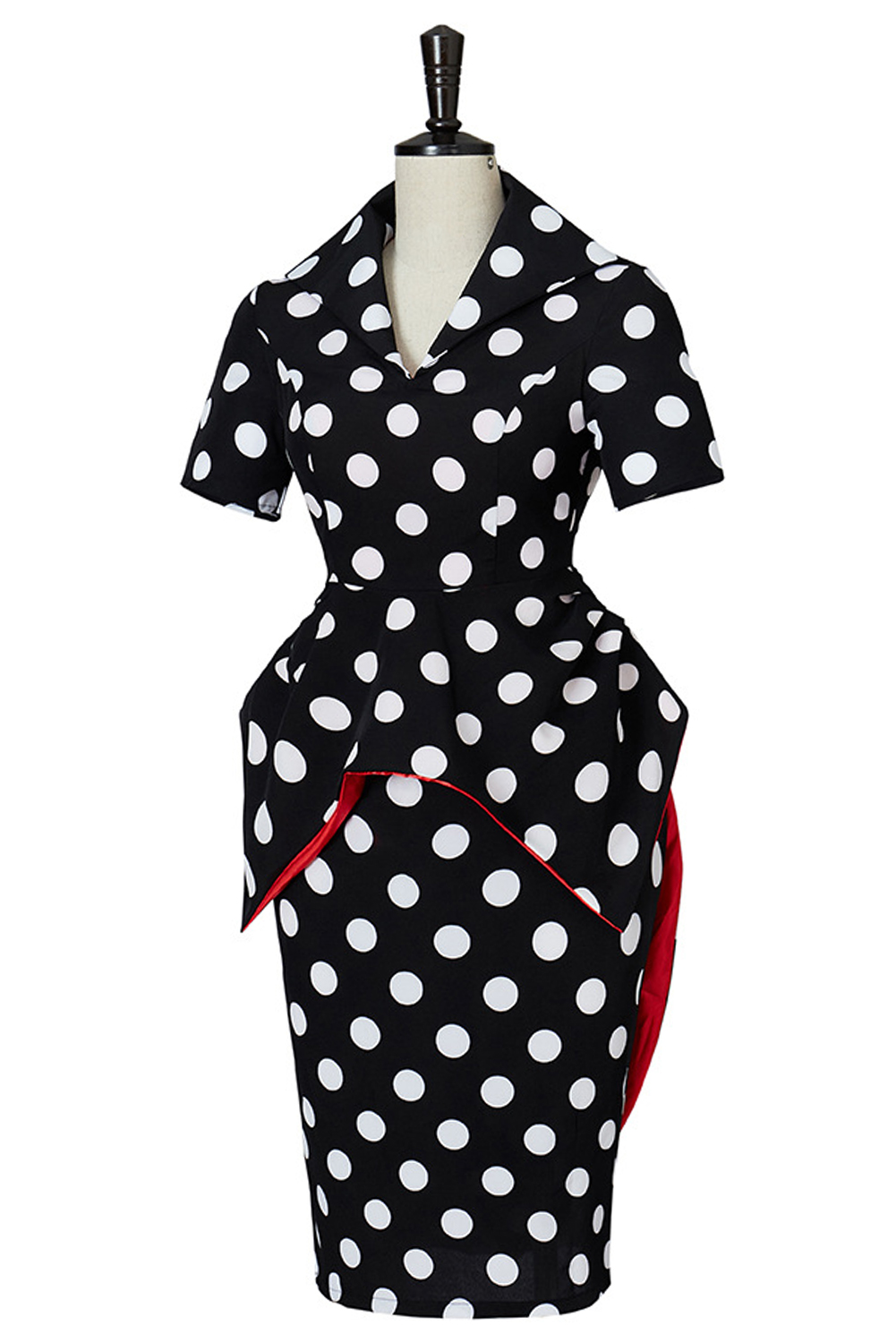 Movie Coraline Coraline's Mother Women Black Polka Dots Top Dress Set Outfits Halloween Carnival Suit Cosplay Costume