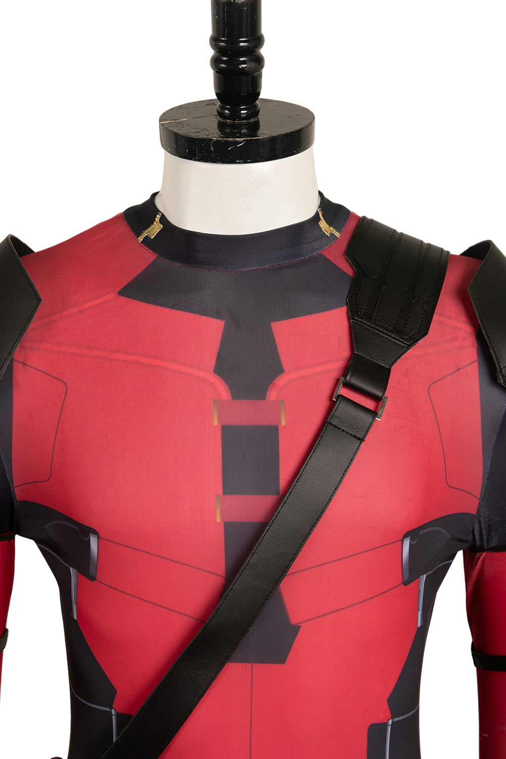 Movie Deadpool & Wolverine 2024 Wade Wilson Red Battle Jumpsuit Full Set Outfits Halloween Carnival Suit Cosplay Costume
