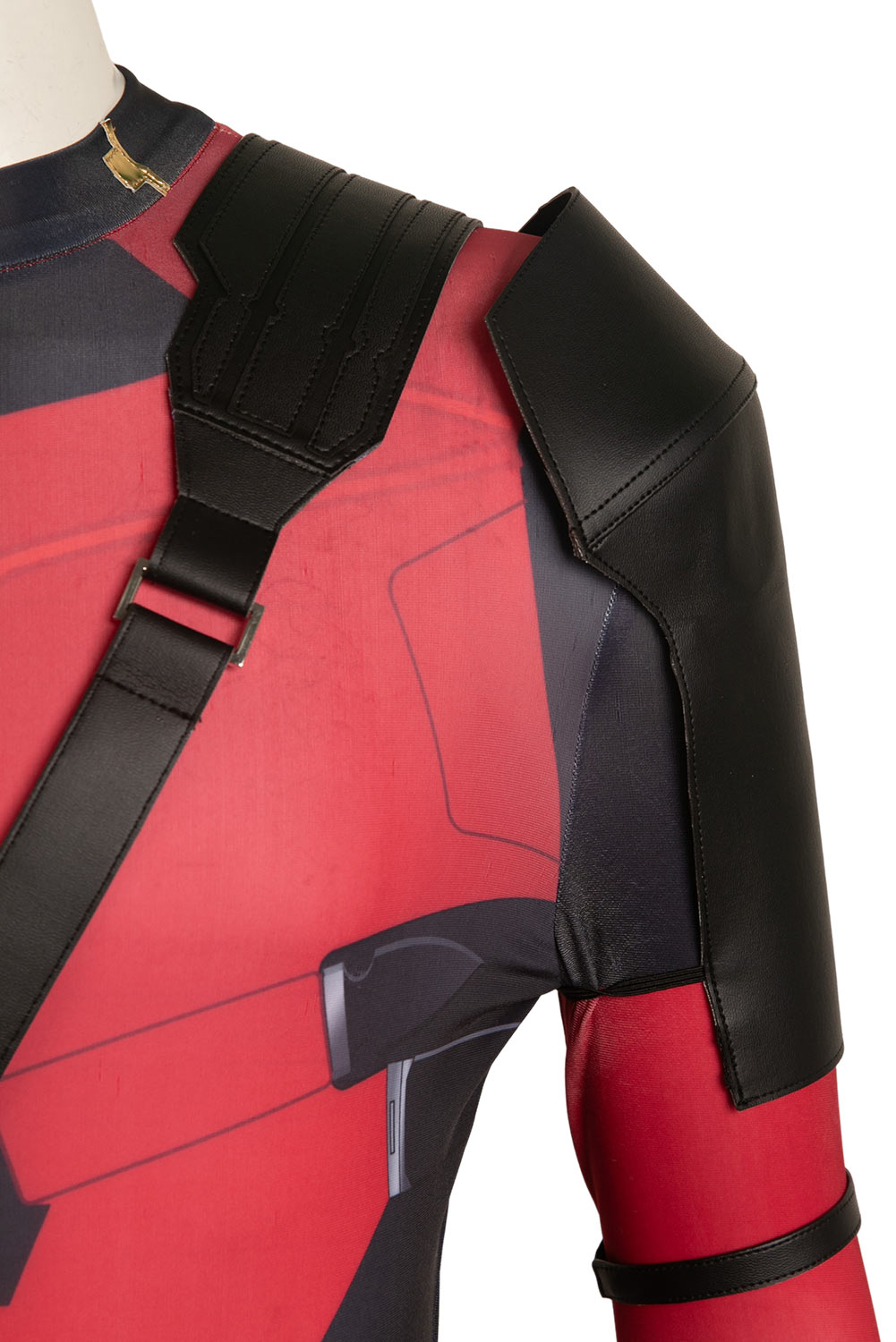 Movie Deadpool & Wolverine 2024 Wade Wilson Red Battle Jumpsuit Full Set Outfits Halloween Carnival Suit Cosplay Costume