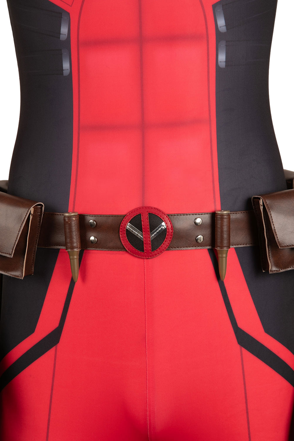 Movie Deadpool & Wolverine 2024 Wade Wilson Red Samurai Battle Suit Outfits Halloween Carnival Suit Cosplay Costume