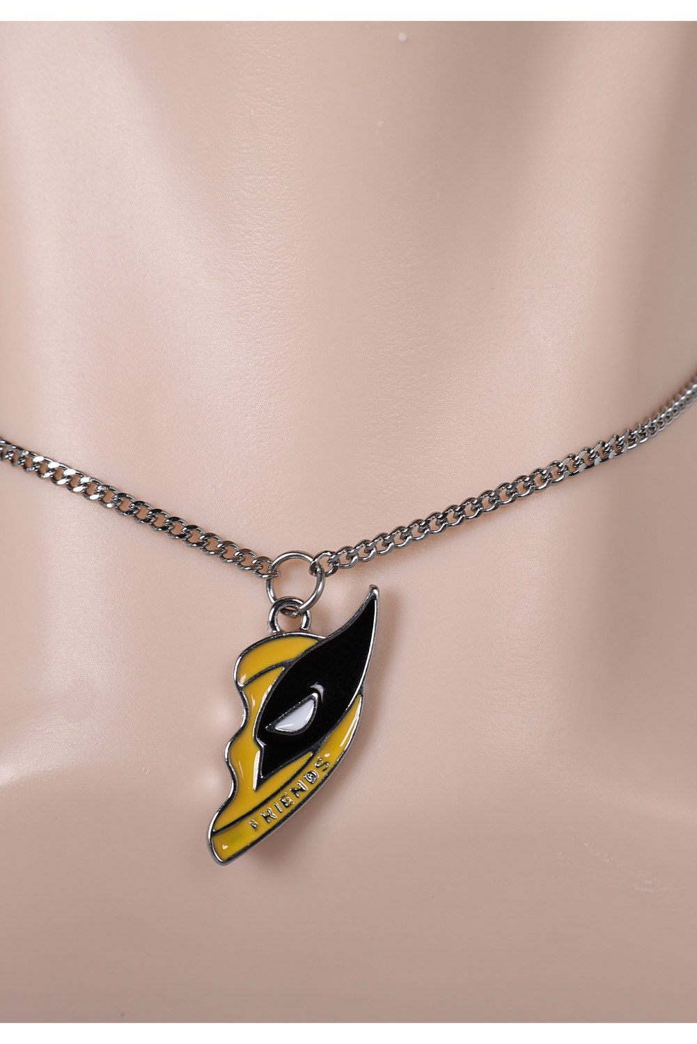 Movie Deadpool & Wolverine Deadpool 3 Cosplay Broken Heart Necklace Halloween Costume Props