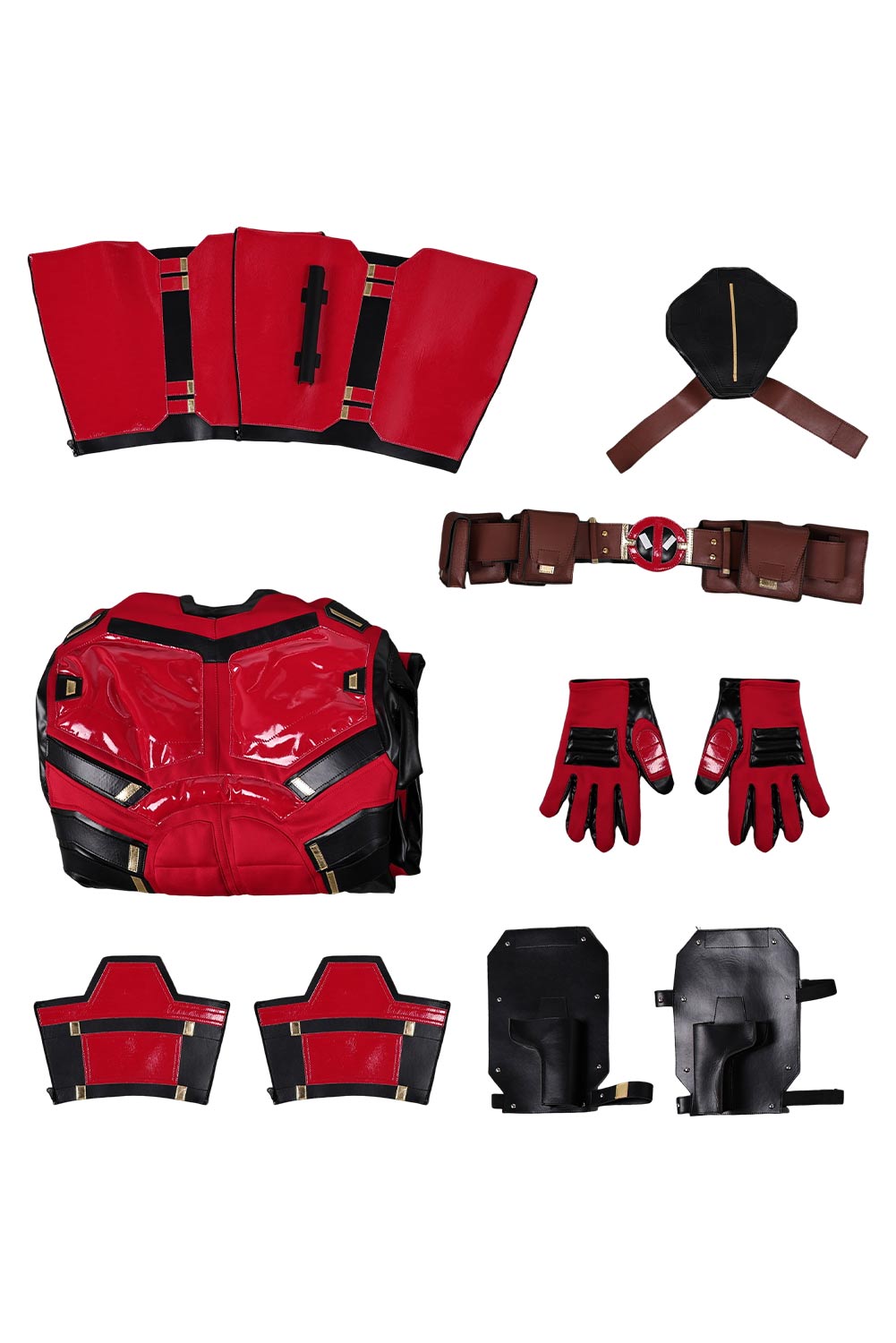 Movie Deadpool & Wolverine Deadpool 3 Deluxe Set Outfits Halloween Carnival Suit Cosplay Costume