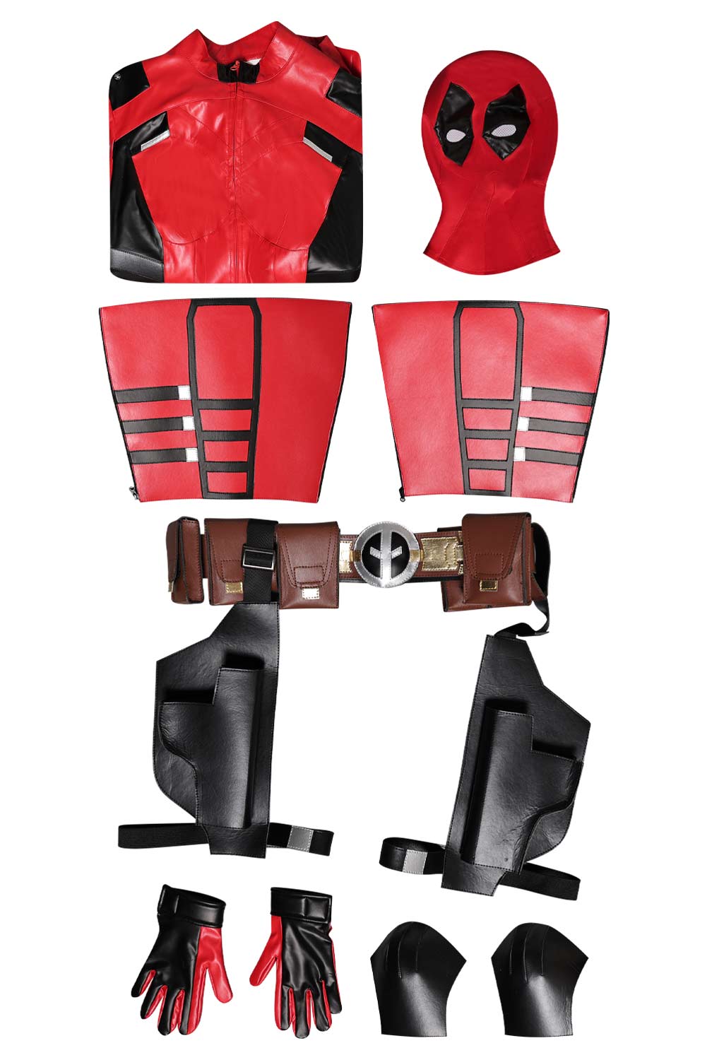 Movie Deadpool & Wolverine Variants Lady Deadpool Red Jumpsuit Outfits Halloween Carnival Suit Cosplay Costume
