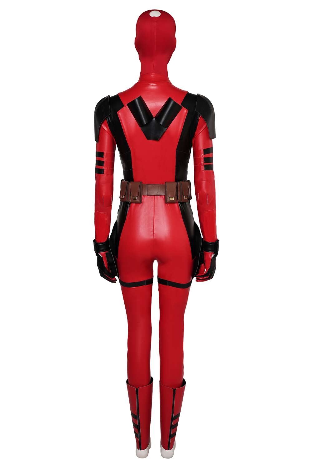Movie Deadpool & Wolverine Variants Lady Deadpool Red Jumpsuit Outfits Halloween Carnival Suit Cosplay Costume