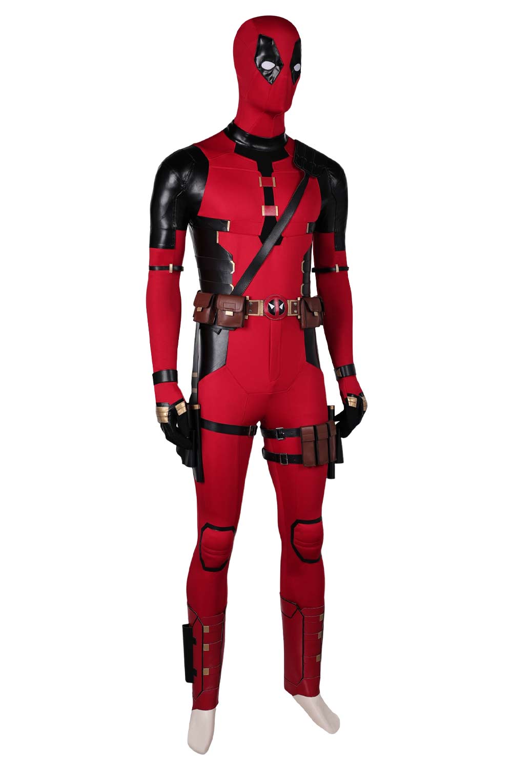 Movie Deadpool & Wolverine Wade Wilson Jumpsuit Full Set Outfits Halloween Carnival Suit Cosplay Costume