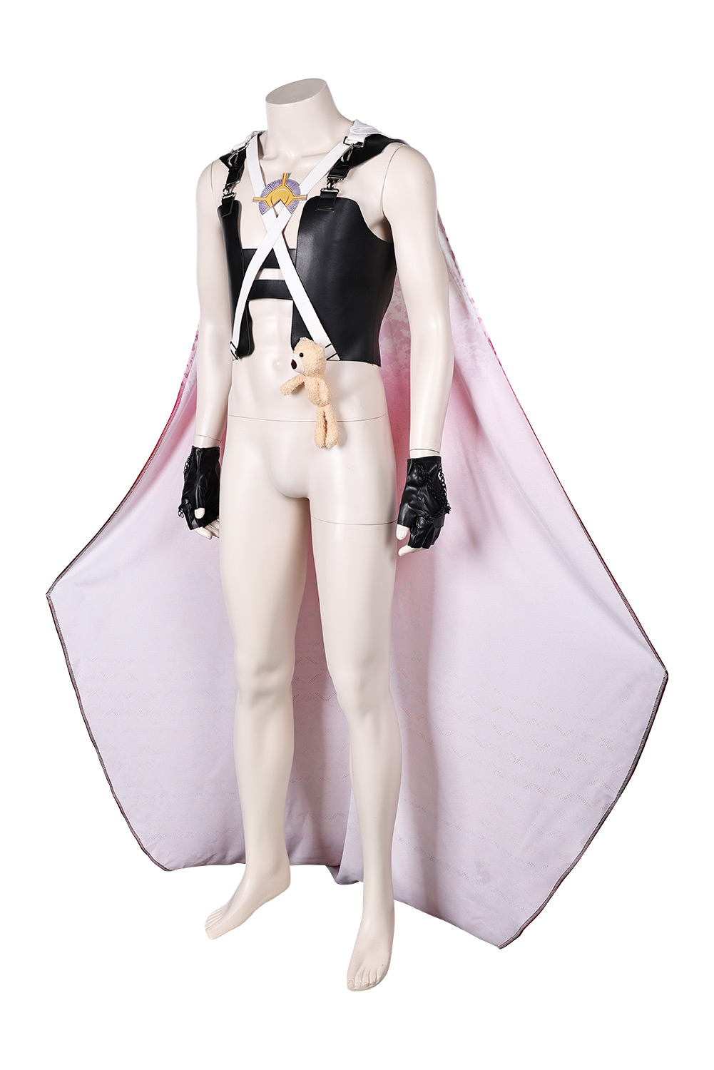 Movie Furiosa: A Mad Max Saga Dr. Dementus Chris Hemsworth Leather Vest With Cloak Outfits Halloween Carnival Suit Cosplay Costume