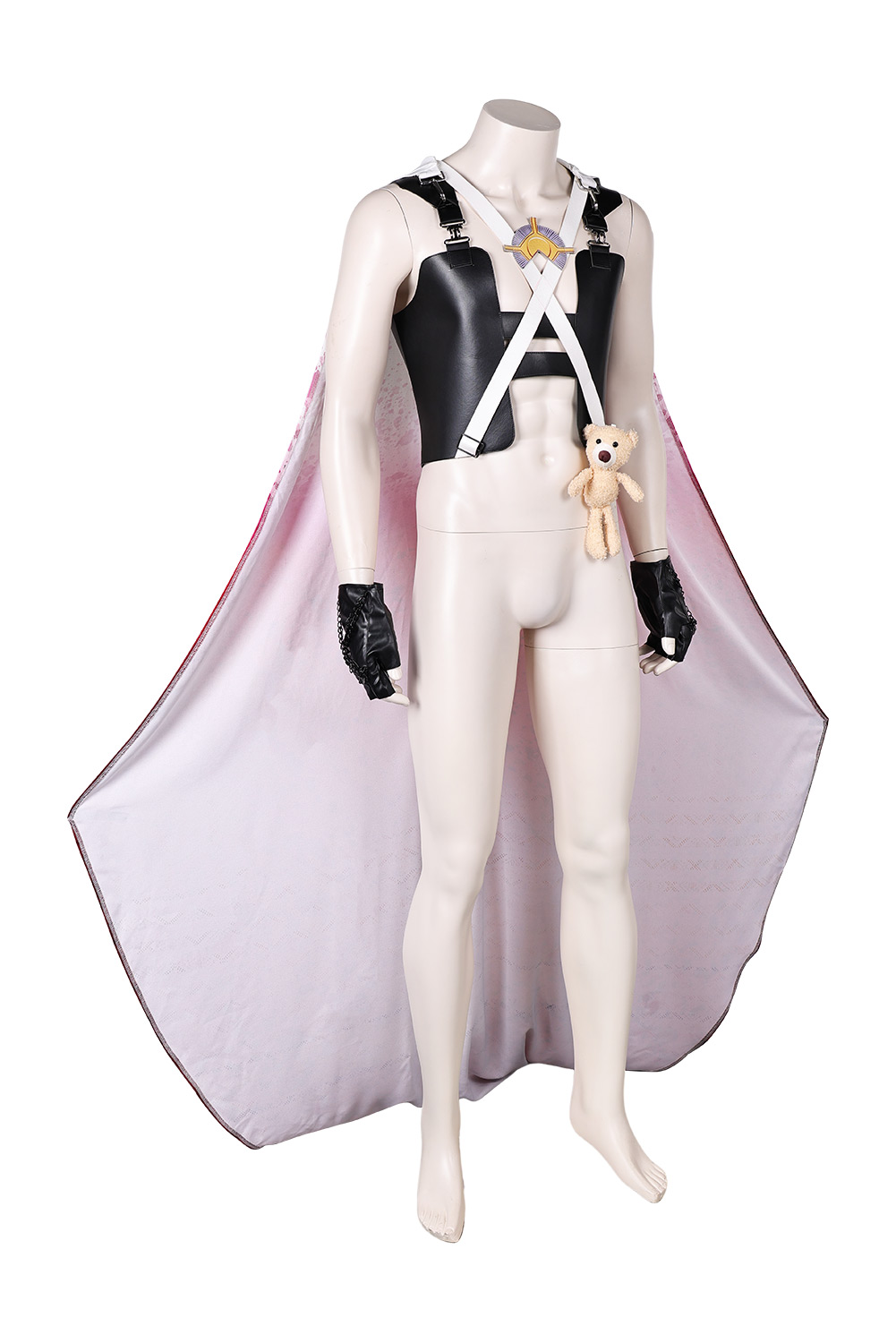 Movie Furiosa: A Mad Max Saga Dr. Dementus Chris Hemsworth Leather Vest With Cloak Outfits Halloween Carnival Suit Cosplay Costume