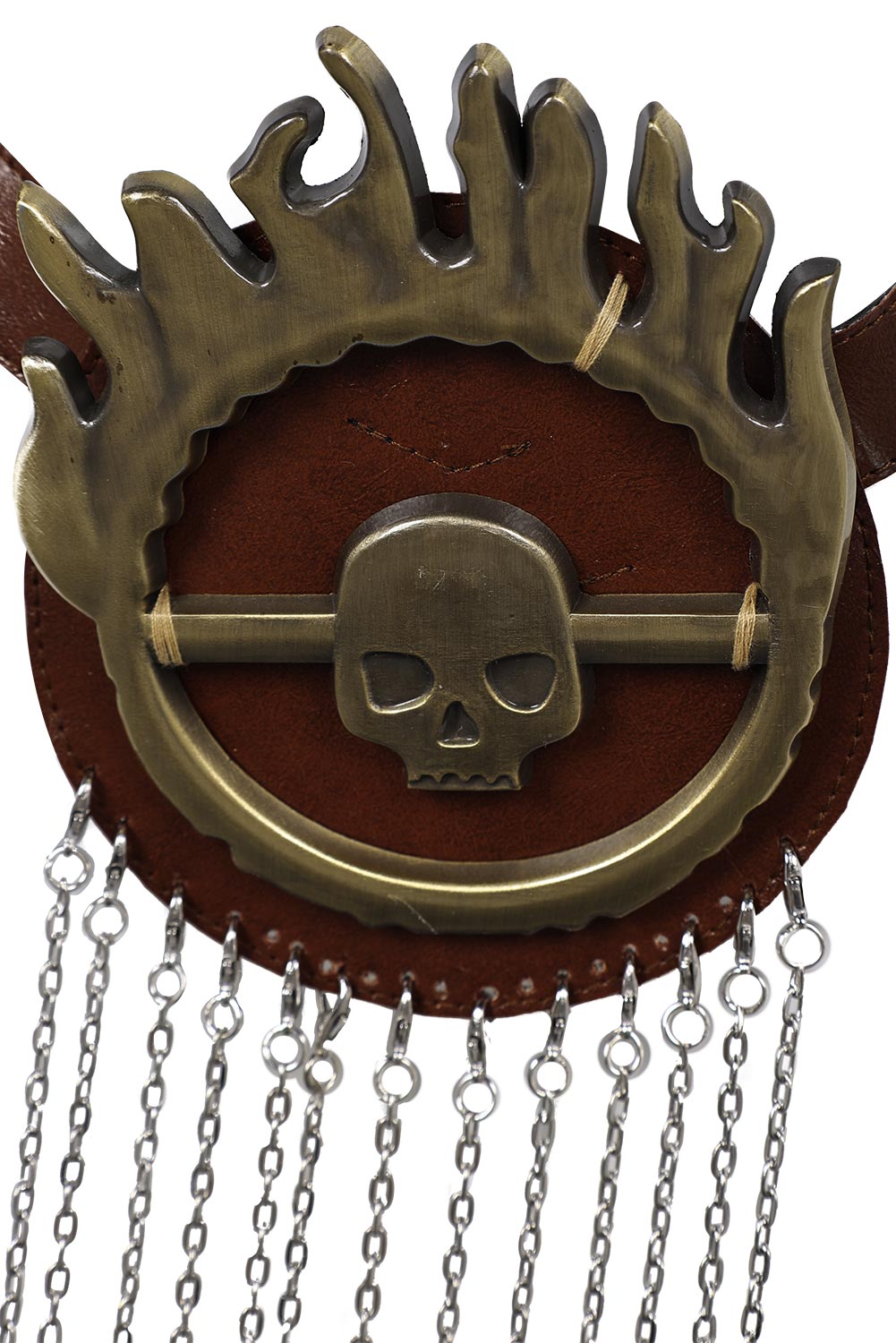 Movie Furiosa: A Mad Max Saga Furiosa Cosplay Brown Leather Belt Halloween Costume Accessories