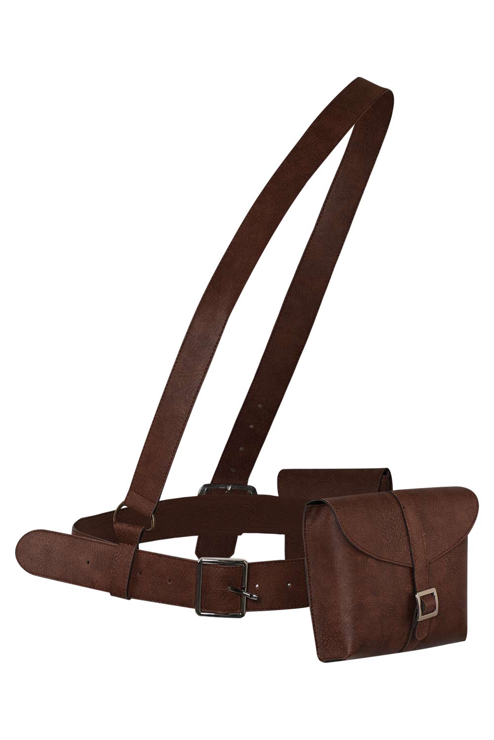 Movie Furiosa: A Mad Max Saga Furiosa Cosplay Brown Leather Fancy Pack Set Halloween Costume Accessories