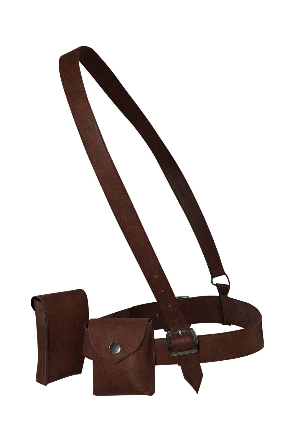 Movie Furiosa: A Mad Max Saga Furiosa Cosplay Brown Leather Fancy Pack Set Halloween Costume Accessories