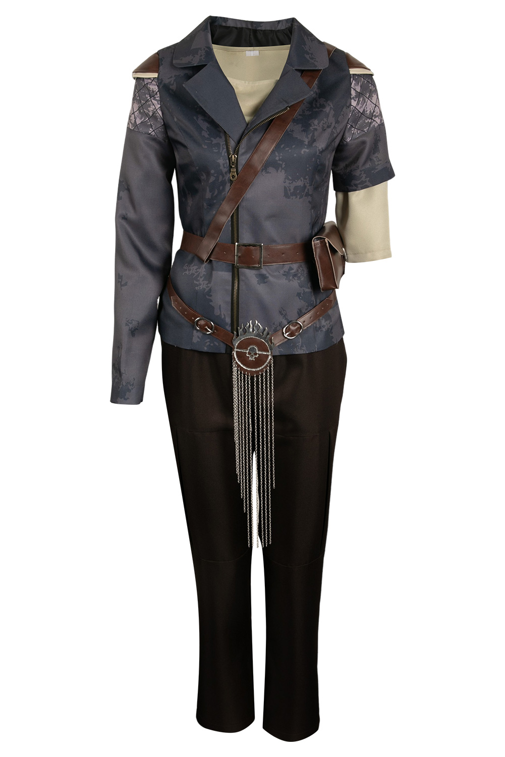 Movie Furiosa: A Mad Max Saga Furiosa Dark Coffee Set Outfits Halloween Carnival Suit Cosplay Costume