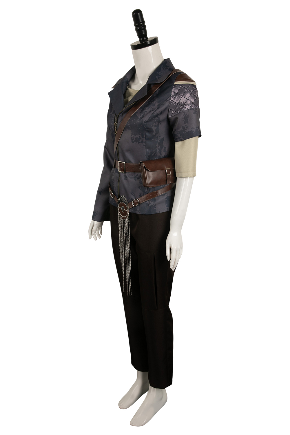 Movie Furiosa: A Mad Max Saga Furiosa Dark Coffee Set Outfits Halloween Carnival Suit Cosplay Costume