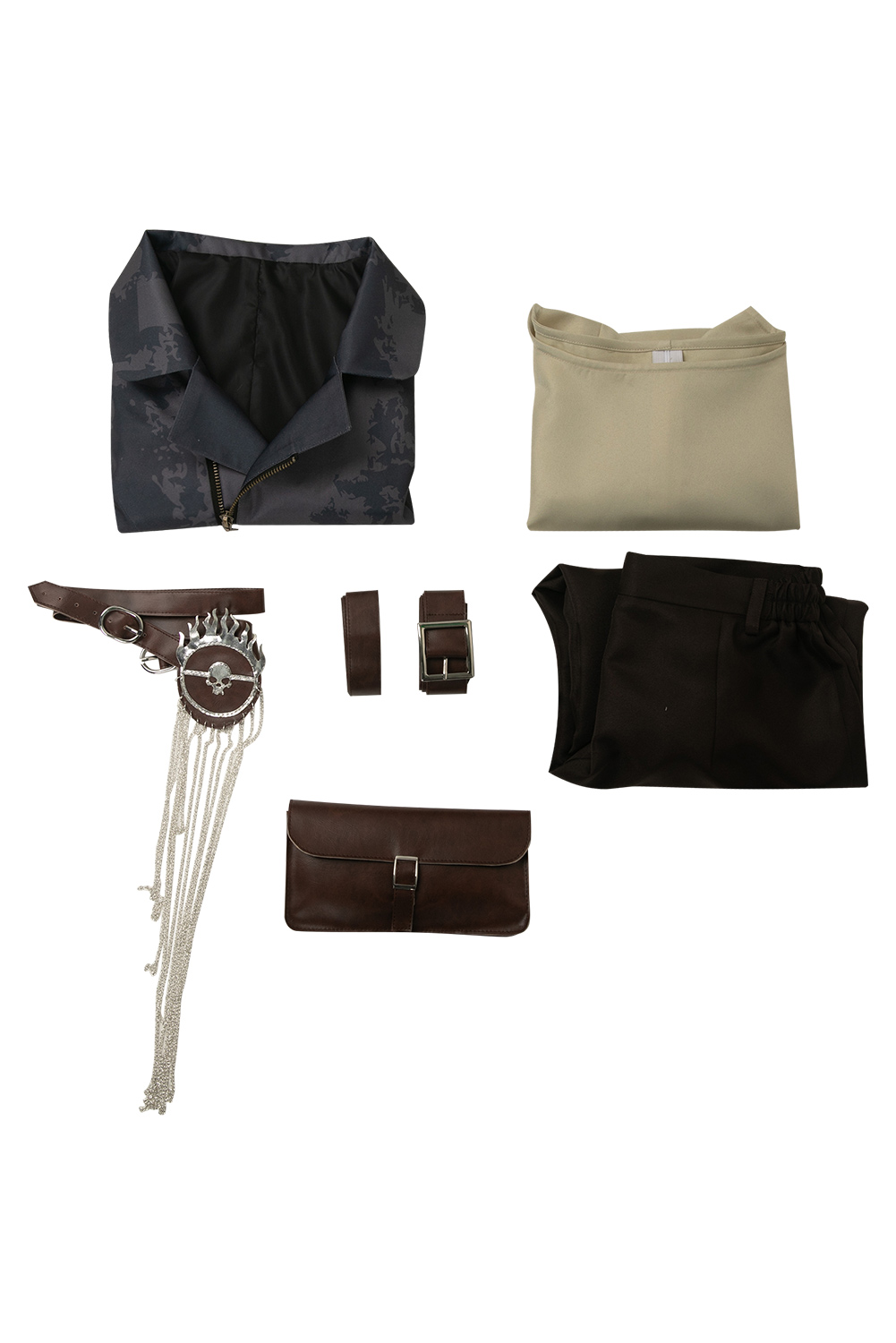 Movie Furiosa: A Mad Max Saga Furiosa Dark Coffee Set Outfits Halloween Carnival Suit Cosplay Costume