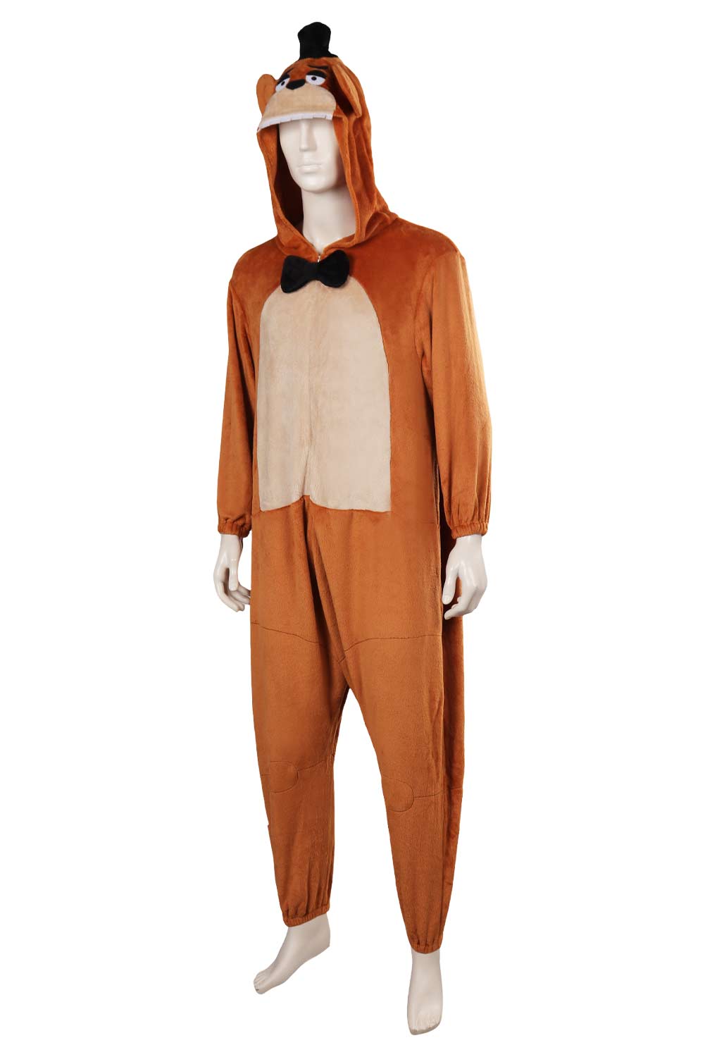 Movie Five Nights at Freddy's Freddy Plush One-piece Pajamas Halloween Carnival Suit Cosplay Costume