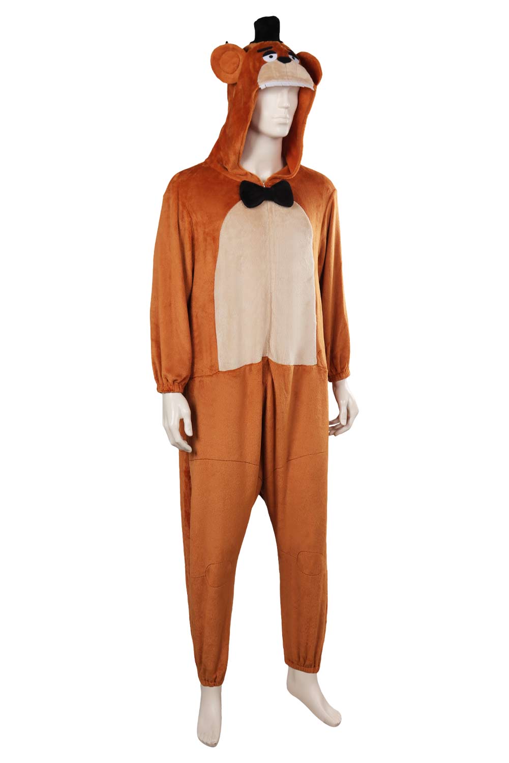 Movie Five Nights at Freddy's Freddy Plush One-piece Pajamas Halloween Carnival Suit Cosplay Costume