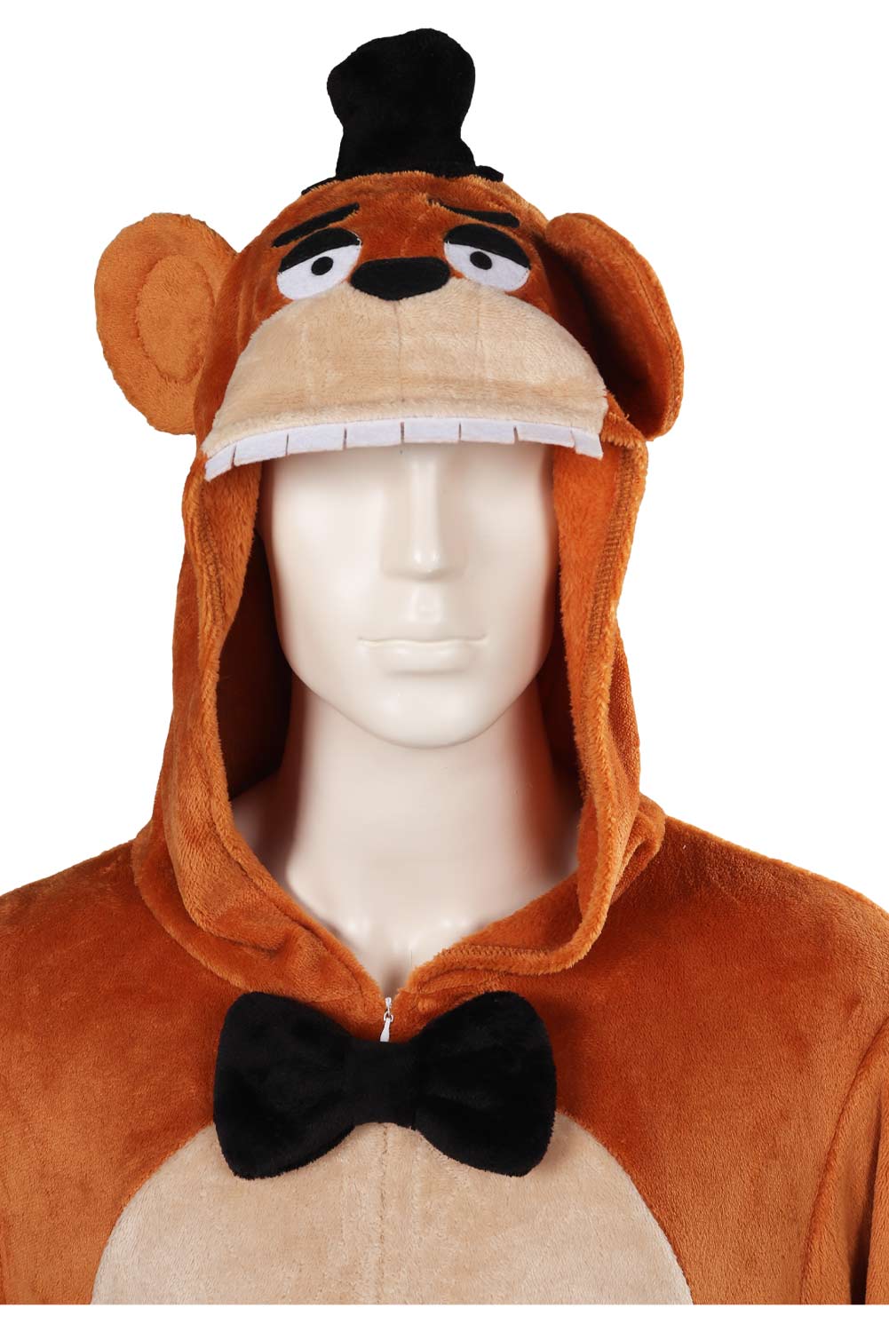 Movie Five Nights at Freddy's Freddy Plush One-piece Pajamas Halloween Carnival Suit Cosplay Costume