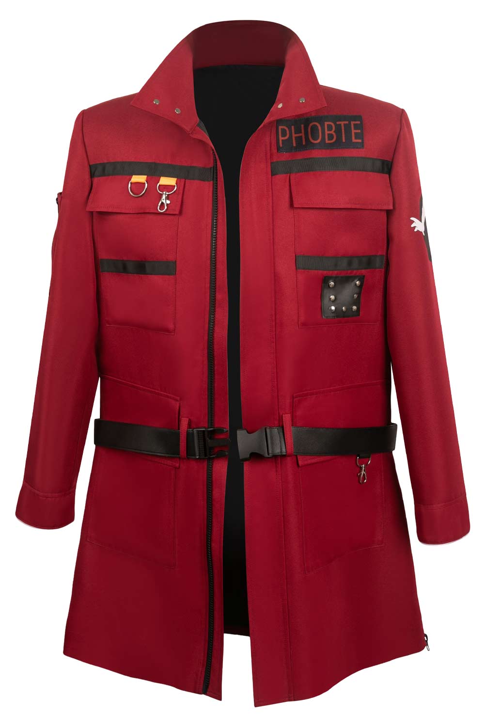 Movie Ghostbusters 2024 Phoebe Red Coat Outfits Halloween Carnival Suit Cosplay Costume