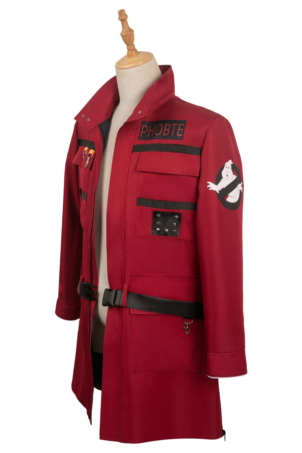 Movie Ghostbusters 2024 Phoebe Red Coat Outfits Halloween Carnival Suit Cosplay Costume