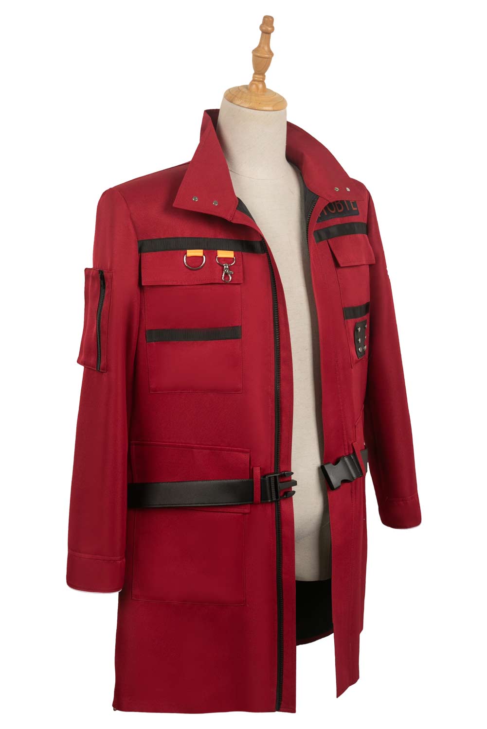 Movie Ghostbusters 2024 Phoebe Red Coat Outfits Halloween Carnival Suit Cosplay Costume
