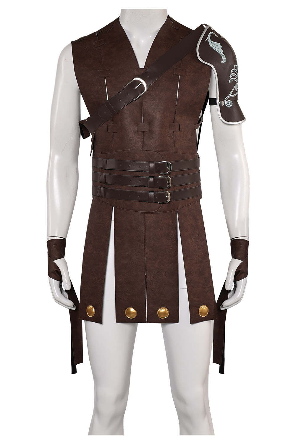 Movie Gladiator Commodus Medieval Leather Outfits Halloween Carnival Suit Cosplay Costume